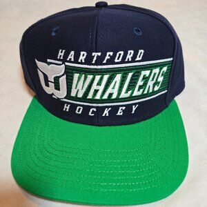 Vintage CCM NHL Snapback Cap Hat Hartford Whalers Hockey Connecticut